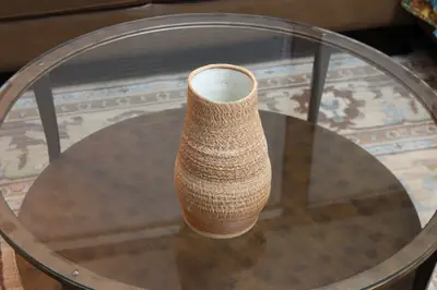 Textured series: vase. Shouldered vase with an all-over texture.